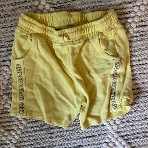 ZARA Yellow Keep Moving Around Shorts